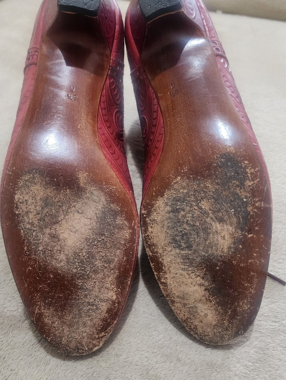 Vintage Perry Ellis Lace-Up Leather Ankle Boots Victorian-inspired design - Picture 11 of 12